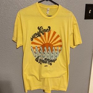 Next Level tee. Sunshine and Good Times tshirt. Beach Sun Waves.